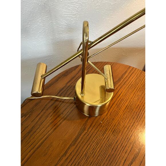 1970’s Postmodern Brass Pendulum Desk Lamp - Picture 5 of 10